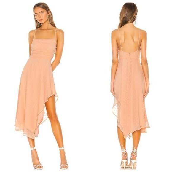 Nbd Yvonne Midi Dress - Peach Nude